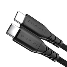 Load image into Gallery viewer, Decrypt USB-C to USB-C Braided Cable 2m - Black
