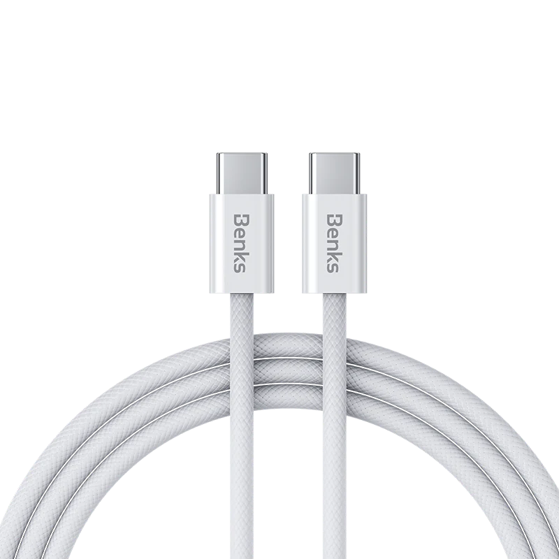 Benks D47 Charging Data Cable C to C（1m/100W）- White