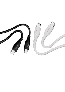 Blupebble PowerFlow PD60W USB-C to USB-C Cable - 20cm/Black