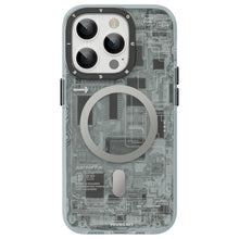 Load image into Gallery viewer, Youngkit Futuristic Circuit Magsafe iPhone 13 Pro Max Case-Grey
