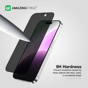 Amazingthing 3D fully cover  for iPhone (15 Pro/ 2023) w/ Dust Filter - Privacy