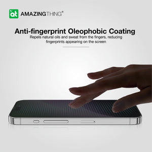 Amazingthing 3D fully cover  for iPhone (15 PRO MAX / 2023) w/ Dust Filter - Privacy