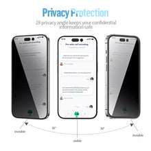 Load image into Gallery viewer, Blueo HD 3D Privacy Tempered Glass Screen Protector for iPhone 17 Pro Max
