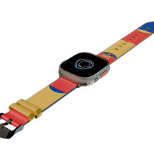 Load image into Gallery viewer, FC Barcelona Apple Watch Band Real Leather 44/45&quot; MF
