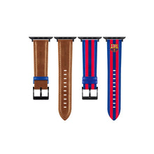 Load image into Gallery viewer, FC Barcelona Apple Watch Band Real Leather 49&quot; BG
