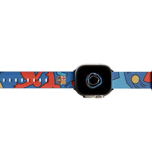 Load image into Gallery viewer, FC Barcelona Apple Watch Band Real Leather 44/45&quot; SP
