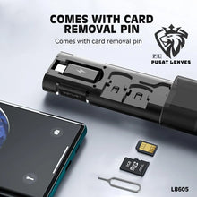 Load image into Gallery viewer, LENYES 5-In-1 Multifunctional Storage Box | 60W Fast Charging | Multiple Adapters |- Black
