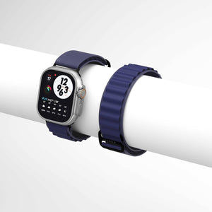 Levelo Ace Loop Nylon Strap for Apple Watch 49/45/44/42mm - Blue
