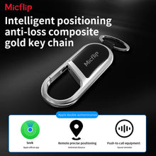 Load image into Gallery viewer, MicFlip Smart Anti-Loss Keychain Tracker - Silver
