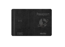 Load image into Gallery viewer, MicFlip Smart Anti-Loss Find My Travel Passport Holder - Black
