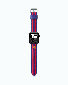 FC Barcelona Apple Watch Band Real Leather 49" BG