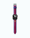 FC Barcelona Apple Watch Band Real Leather 44/45" BG