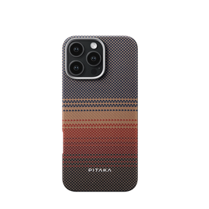 Pitaka Tactile Woven Ultra Slim Case For iPhone 16 Pro - Sunset