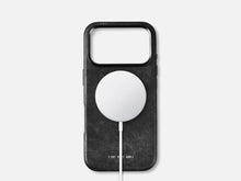 Load image into Gallery viewer, 121 MagSafe Snowflake Leather Case | iPhone 17 Pro - Black
