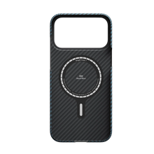 Load image into Gallery viewer, PITAKA Ultra-Slim Case for iPhone 17 Pro Max 1500D (Twill) (PitaTap™) - Black/Blue
