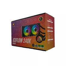 Load image into Gallery viewer, KGaming ICEFLOW 240K AIO Liquid Cooler ARGB Black
