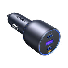 Load image into Gallery viewer, UGREEN 75W 3-Port PD Fast Car Charger - Gray
