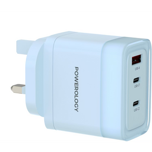 Powerology Lunex Series 3-Port Fast Charging Adapter