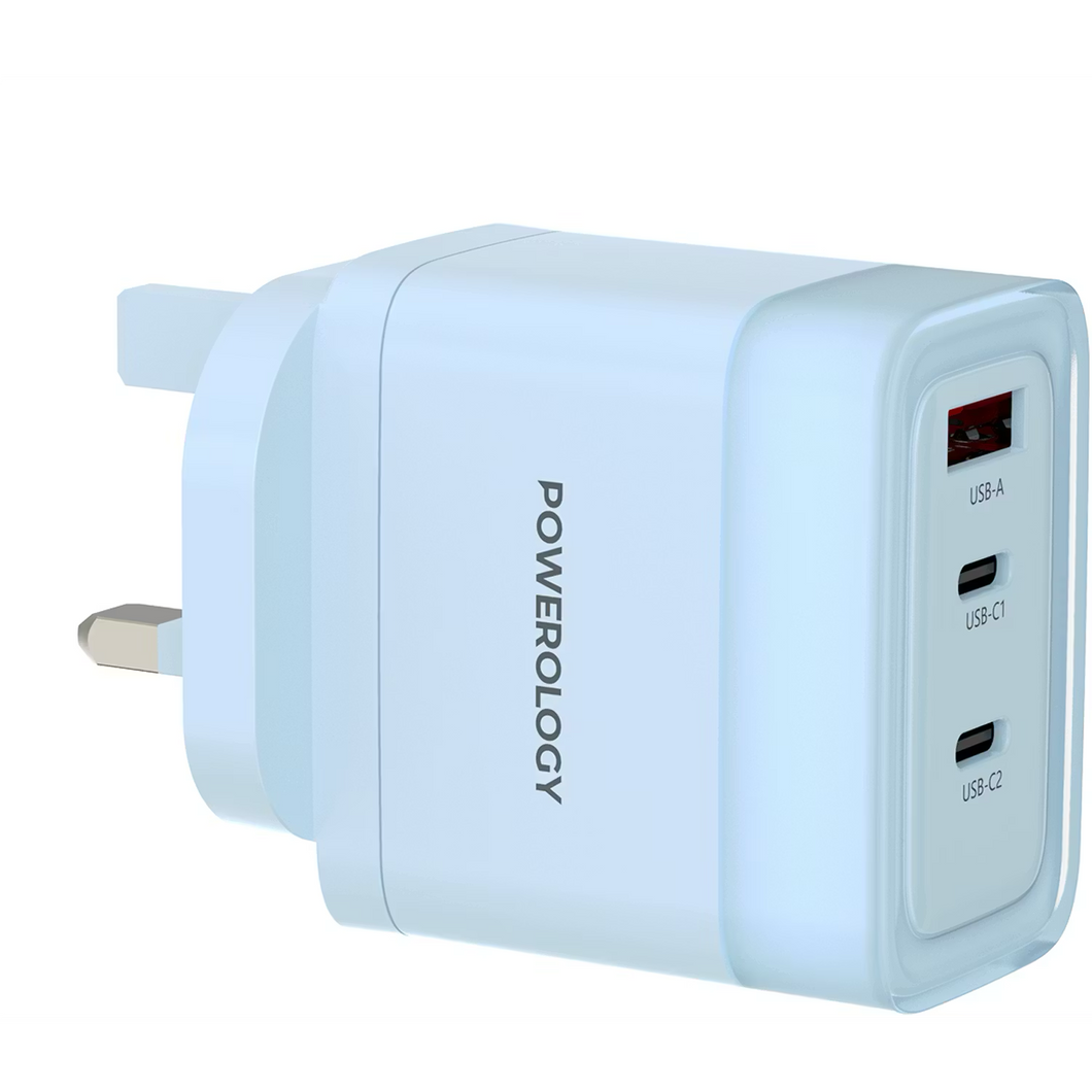 Powerology Lunex Series 3-Port Fast Charging Adapter