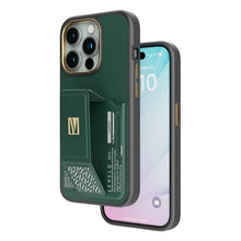 Load image into Gallery viewer, Levelo Morphix Grip-Stand Case with Built-In Card Slot for iPhone 15 Pro Max
