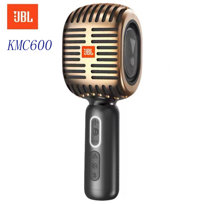 JBL KMC 600 Wireless Micro Karaoke Microphone Speaker-Gold