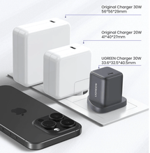 Load image into Gallery viewer, UGREEN 30W USB-C GaN Fast Wall Charger - Black
