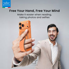 Load image into Gallery viewer, BRAVE MagGrip 3-in-1 Magnetic MagSafe Phone Grip Holder with Finger Strap &amp; Kickstand
