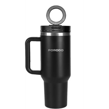 Load image into Gallery viewer, Porodo Lifestyle Hydrate &amp; Hold Magnetic Mount 40oz Insulated Tumbler | MagSafe Mount | 360° Rotation | Stainless Steel
