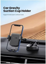 Load image into Gallery viewer, UGREEN Suction Cup Car Phone Mount for Dashboard &amp; Windshield - Black
