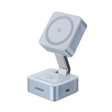 Load image into Gallery viewer, UGREEN MagFlow 2-in-1 Magnetic Wireless MagSafe Charger Qi2 25W
