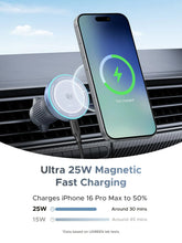 Load image into Gallery viewer, UGREEN MagFlow Magnetic Wireless MagSafe Car Charger 25W
