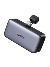 Load image into Gallery viewer, UGREEN Nexode 5000mAh Power Bank with Built-In USB-C Connector - Gray
