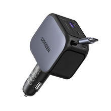 Load image into Gallery viewer, UGREEN Nexode Car Charger 145W with Retractable USB-C Cable
