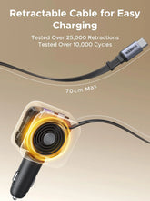 Load image into Gallery viewer, UGREEN Nexode Car Charger 145W with Retractable USB-C Cable
