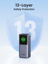 Load image into Gallery viewer, UGREEN Nexode Fast Charging Power Bank 20000mAh 130W With Smart Digital Display - Gray
