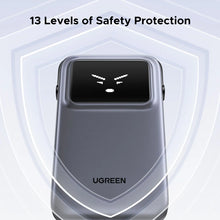 Load image into Gallery viewer, UGREEN Uno Robotic Power Bank 10000mAh 30W with Built-In USB-C Cable - Gray
