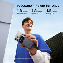 Load image into Gallery viewer, UGREEN Uno Robotic Power Bank 10000mAh 30W with Built-In USB-C Cable - Gray
