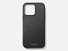 GRAMS28 121 MagSafe Pebbled Leather Case | iPhone 16 Pro - Black