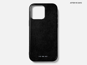 GRAMS28 121 MagSafe Snowflake Leather Case | iPhone 16 Pro - Black