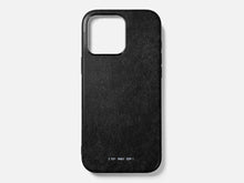 Load image into Gallery viewer, GRAMS28 121 MagSafe Snowflake Leather Case | iPhone 16 Pro - Black
