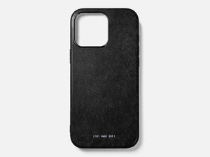 GRAMS28 121 MagSafe Snowflake Leather Case | iPhone 16 Pro - Black