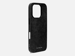 GRAMS28 121 MagSafe Snowflake Leather Case | iPhone 16 Pro - Black