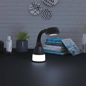 Porodo 2-in-1 Desk Lamp/Torch Outdoor Lantern - Black