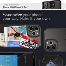 Load image into Gallery viewer, Spigen iPhone 12/12PRO- Crystal Hybrid Matte Black
