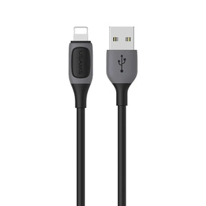 Usams Bicolor Data Cable Jelly Series USB- C to Lightning (1m)- Gray/Black