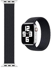 Load image into Gallery viewer, Wiwu Braided Solo Loop Watchband for iWatch (42/44mm)-(Strap size LARGE -172mm) - BLACK
