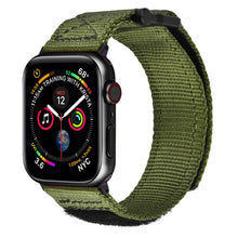Load image into Gallery viewer, More. Plus Nato Leather Apple Watch Strap (42/44mm)-GREEN
