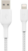 Belkin Braided USB to  Lightning Cable -1m / White