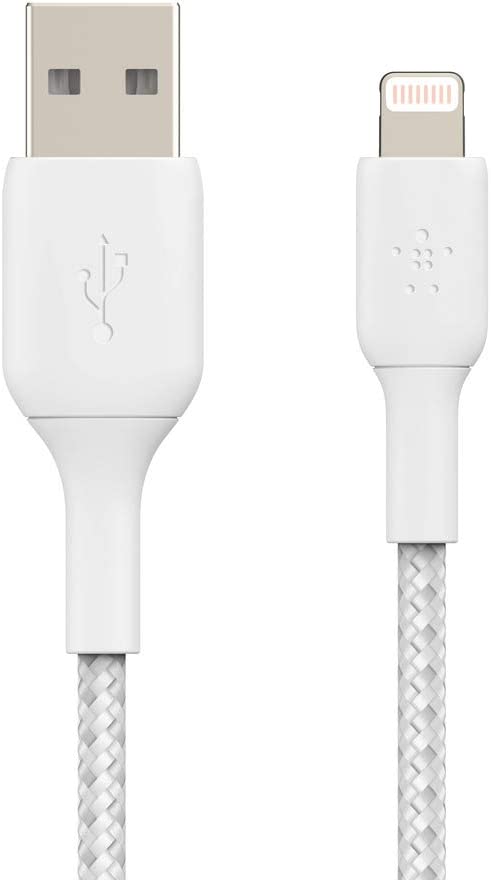 Belkin Braided USB to  Lightning Cable -1m / White