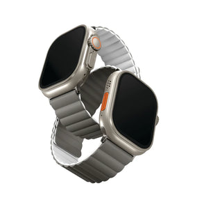 UNIQ Revix Reversible Apple Watch Strap (49/45/44/42mm )- Gray/ Dove White